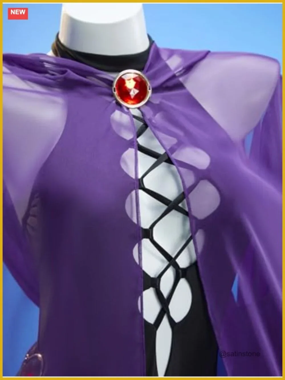 One Piece Swimsuit with Hooded Cape Cover Up Cosplay Bathing Suit